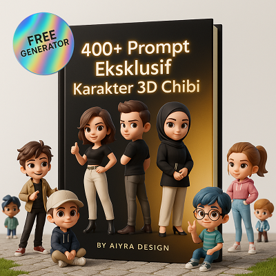Gambar produk untuk prompt karakter 3D Chibi
